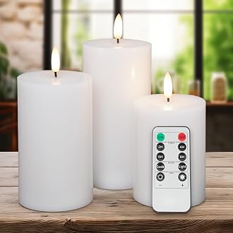 LED flameless candles set remote