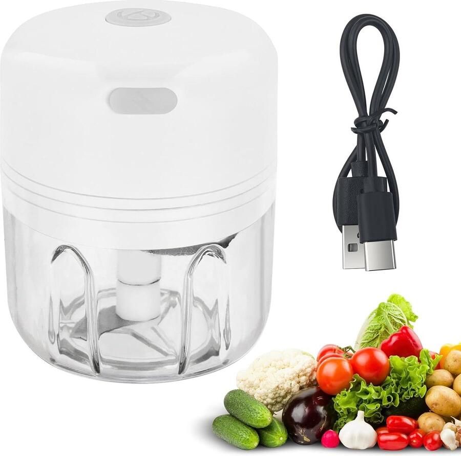 Electric vegetable chopper USB rechargeable mini