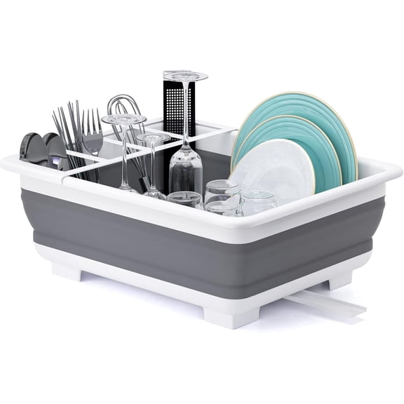 Foldable dish drying rack