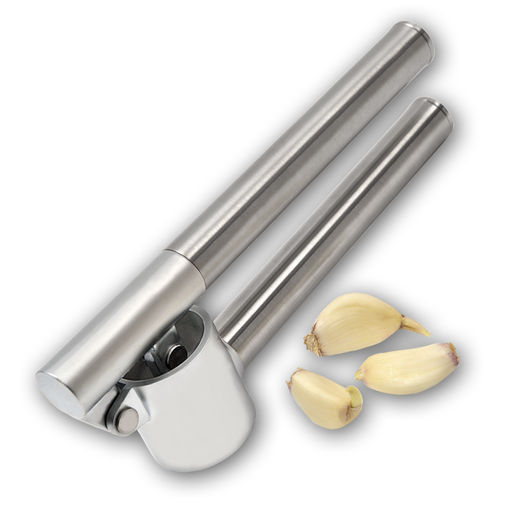garlic press crusher stainless steel