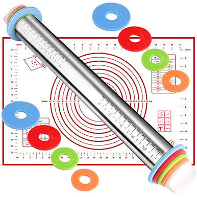 adjustable rolling pin with rings