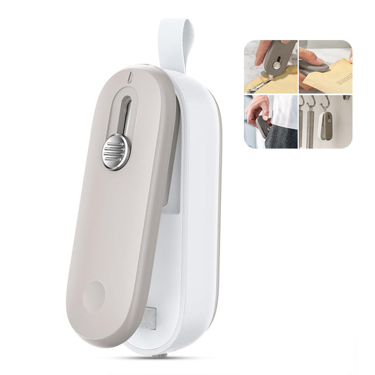 Mini 2-in-1 bag sealer heat sealer and cutter
