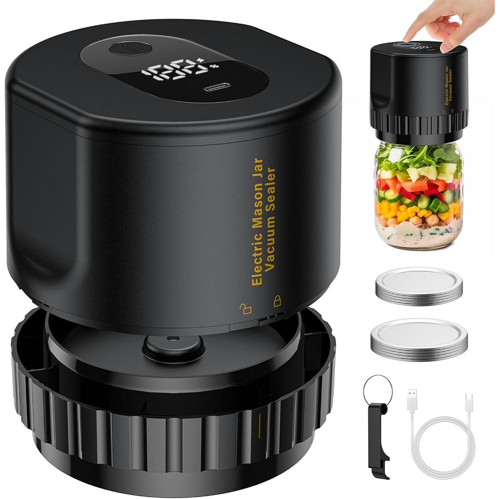 mason jar vacuum sealer USB electric