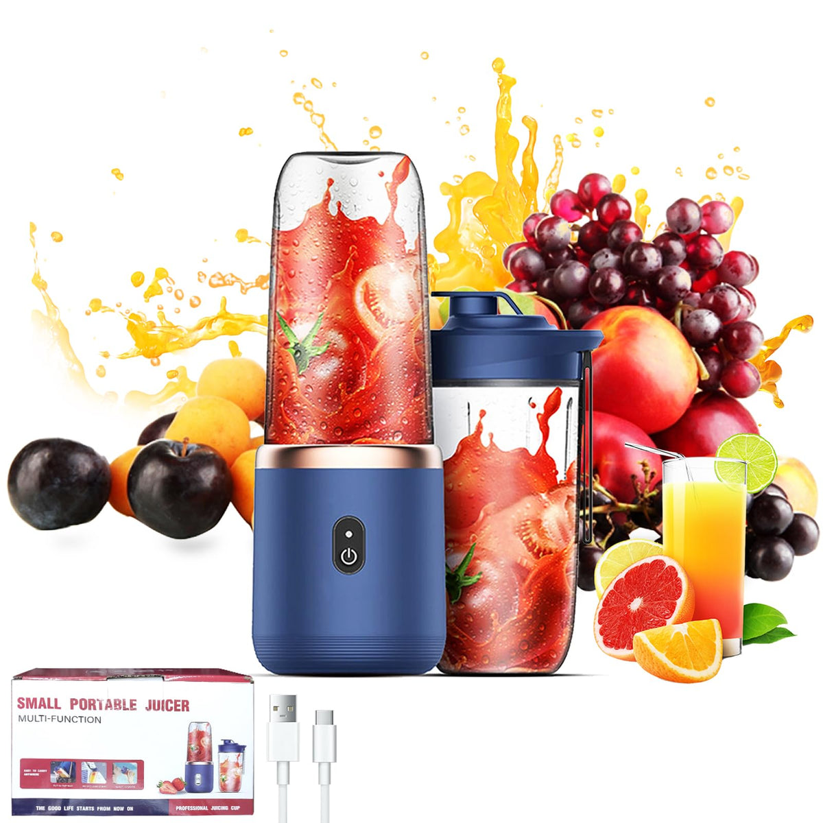 Portable mini blender USB rechargeable personal