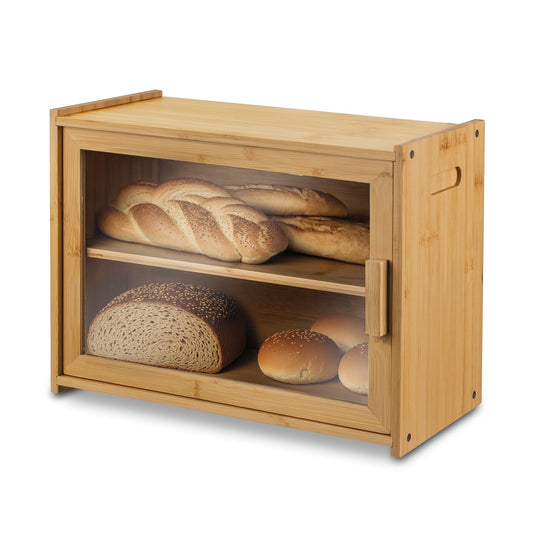 bamboo bread box storage