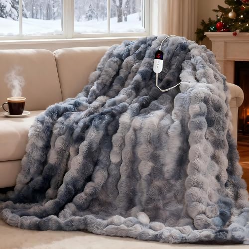 heated throw blanket electric cozy