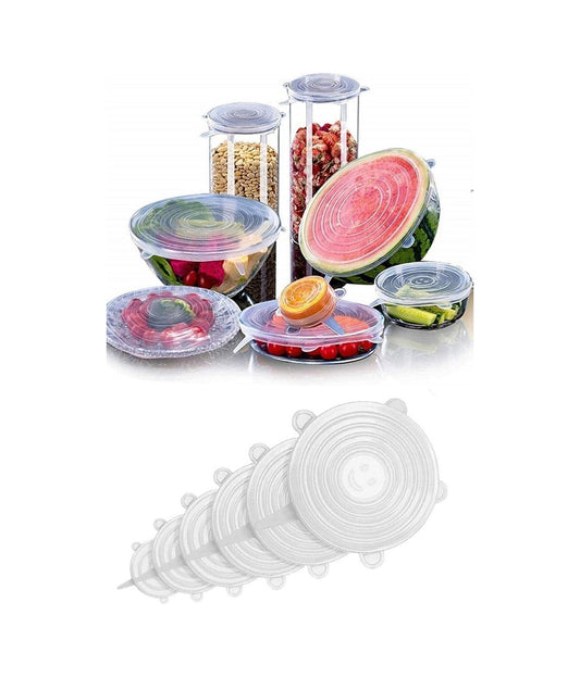 silicone stretch lids set