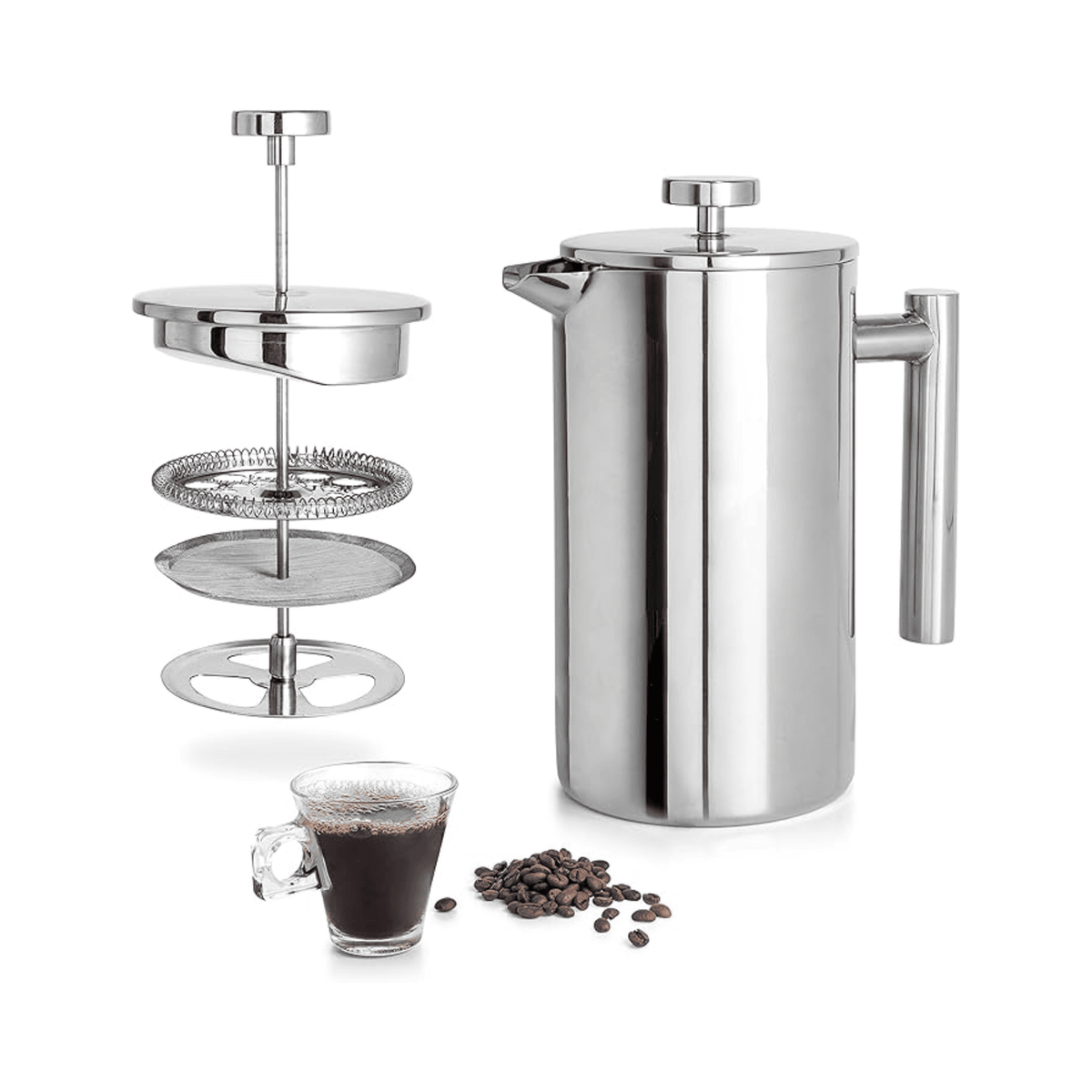 stainless steel french press coffee maker